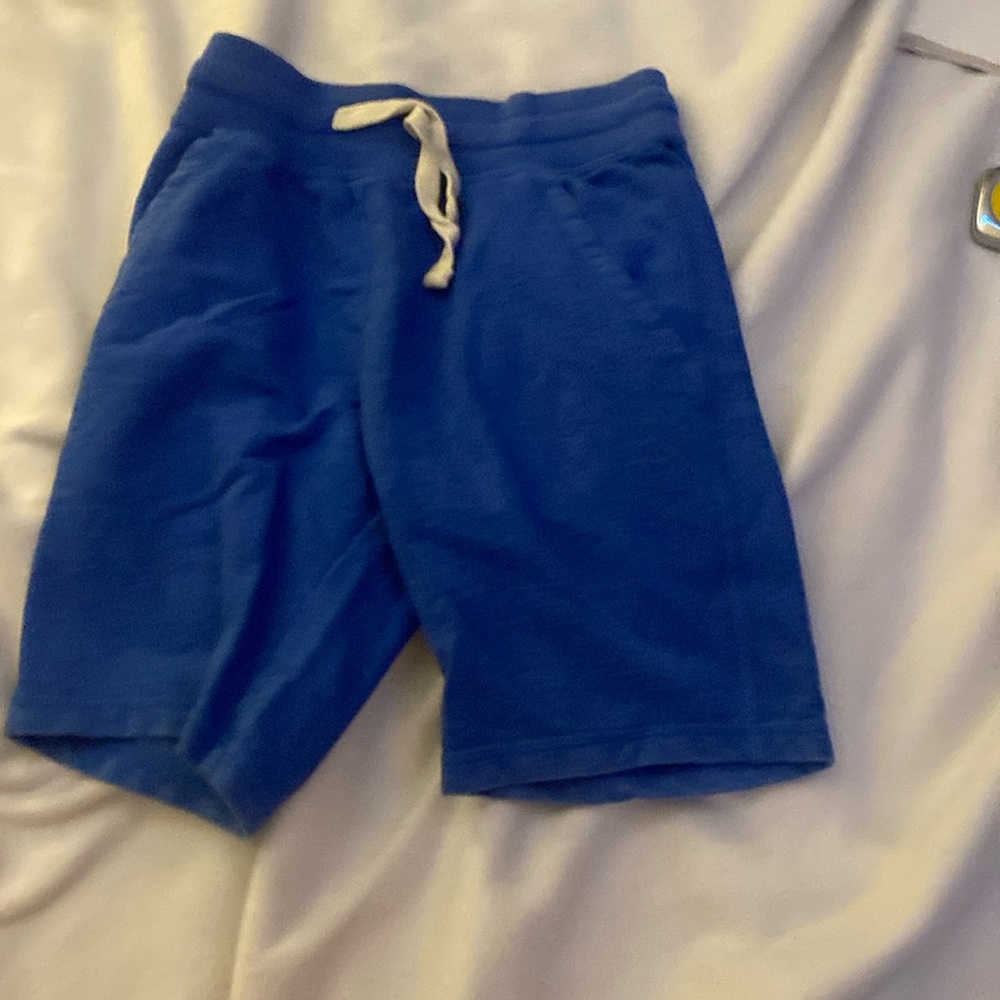 Athletic blue shorts for boys